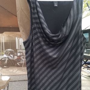 Black and silver blouse